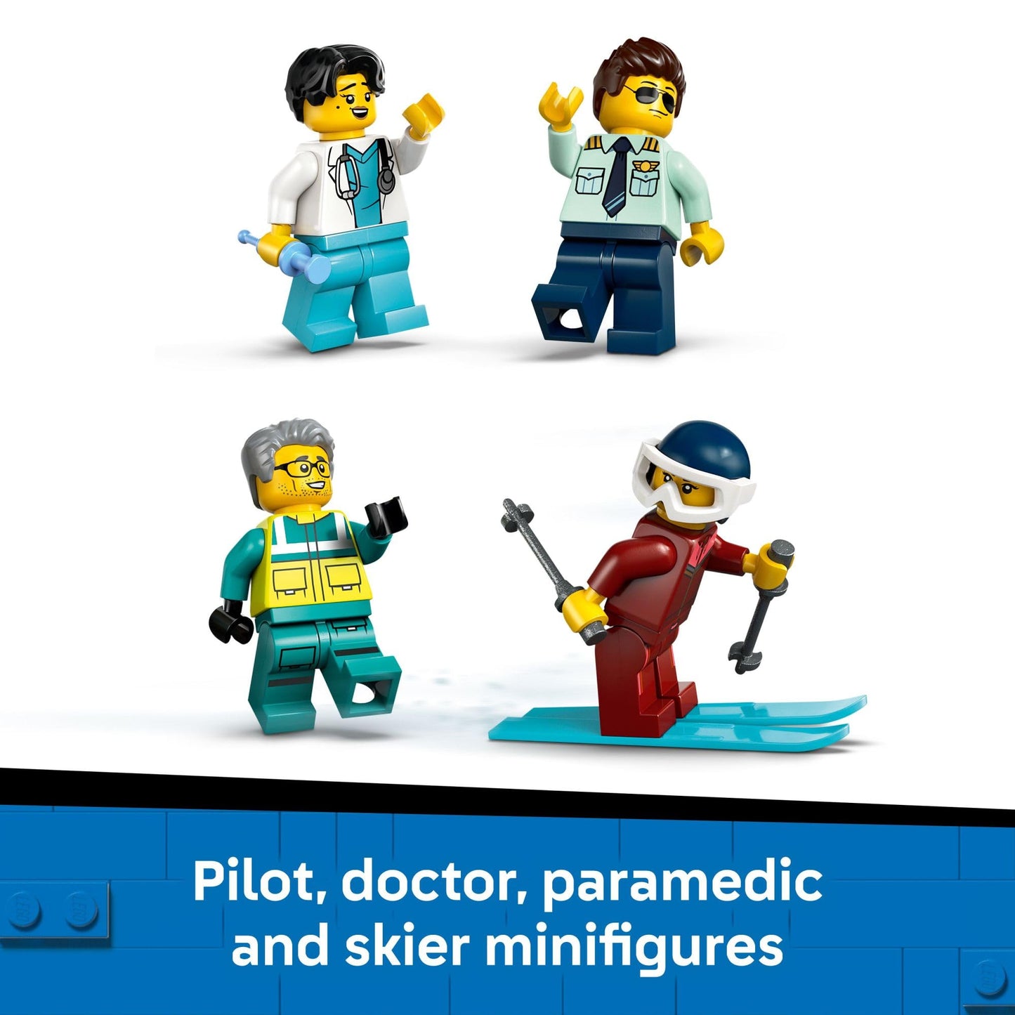 LEGO City Emergency Air Ambulance Airplane Building Toy for Kids - Pretend Play Rescue Airplane Model for Boys & Girls, Ages 6+ - Building Blocks W/Hero Minifigures - Gift Idea for Birthdays - 60465