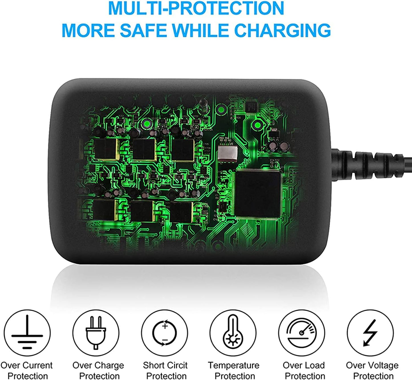 BestCH NMSQ-216H-2 AC Adapter for Homedics Vibration Neck Massager Power Supply Charger
