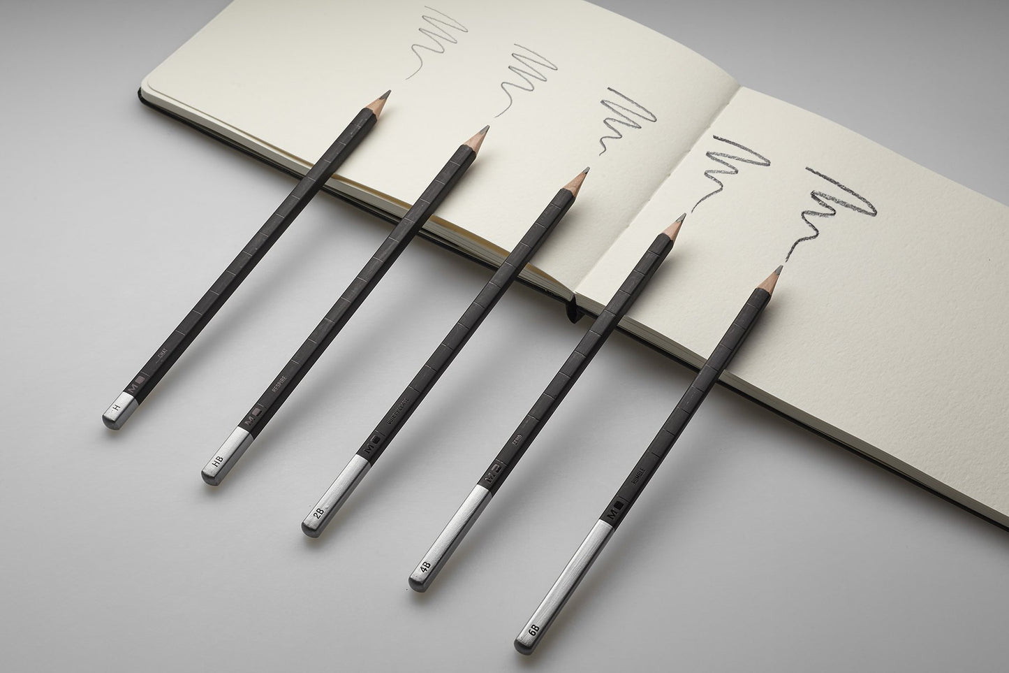 Moleskine Drawing Pencil Set, Graphite, 5 Pieces