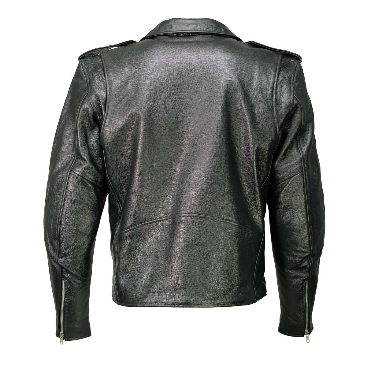Milwaukee Leather Men's Classic Premium Leather Motorcycle Biker Riders Jackets - X-Small