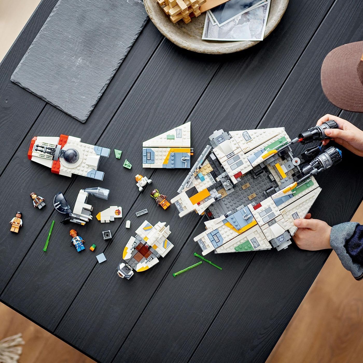 LEGO Star Wars Ahsoka Ghost and Phantom II Spaceship Toy - Star Wars Building Toys Set for Kids, Boys & Girls, Ages 10+ - Gifts for Birthdays - 5 Minifigures - 75357