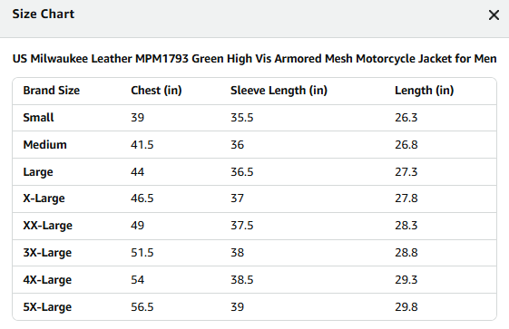 Milwaukee Leather Men’s CE Armored All-Season Motorcycle Jacket – Impact Protection Textile Racer Design - X-Large