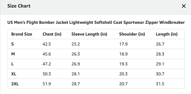 Lavnis Men's Flight Bomber Jacket Lightweight Softshell Coat Sportwear Zipper Windbreaker Khaki L