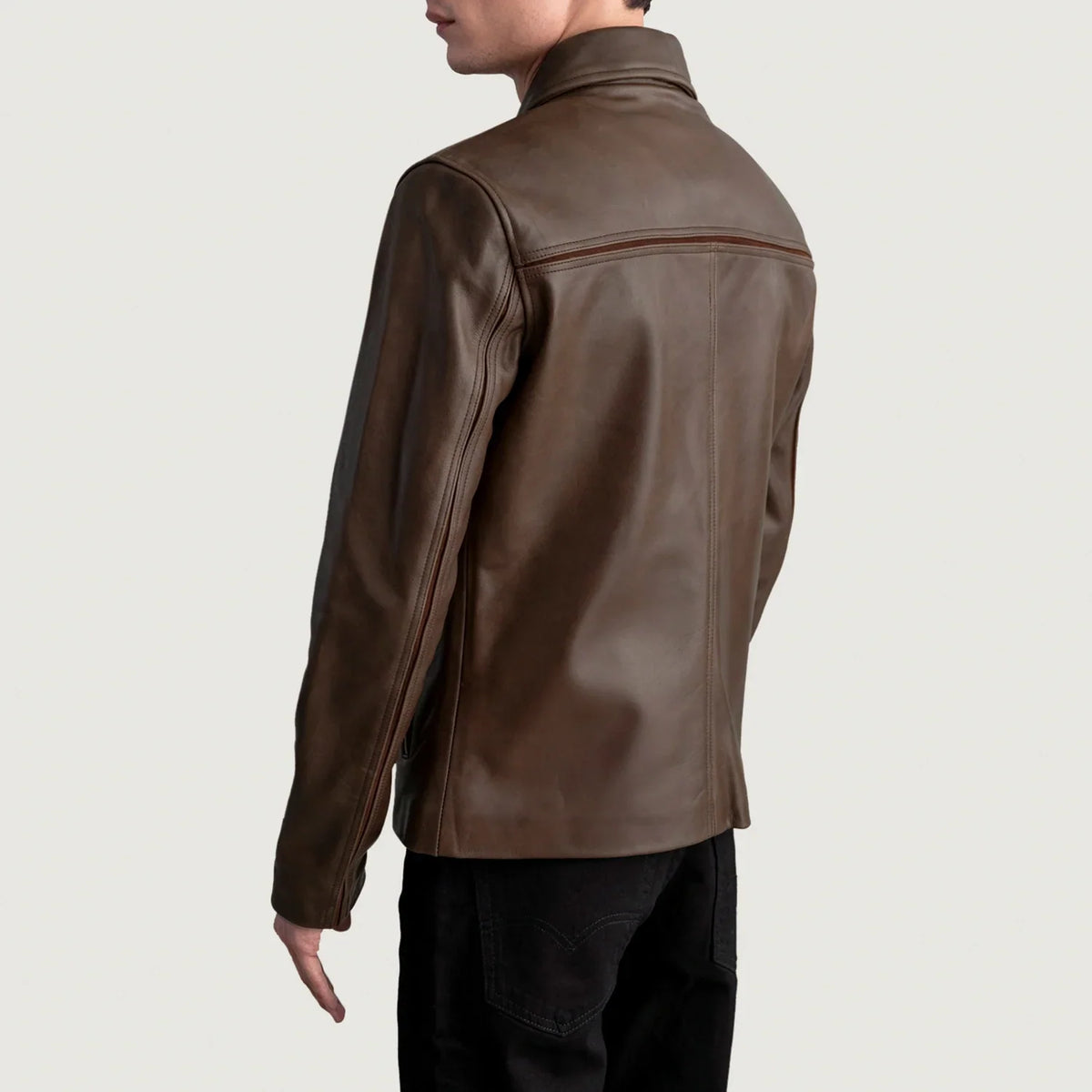 Sowachi Mystical Pullup Brown Leather Jacket