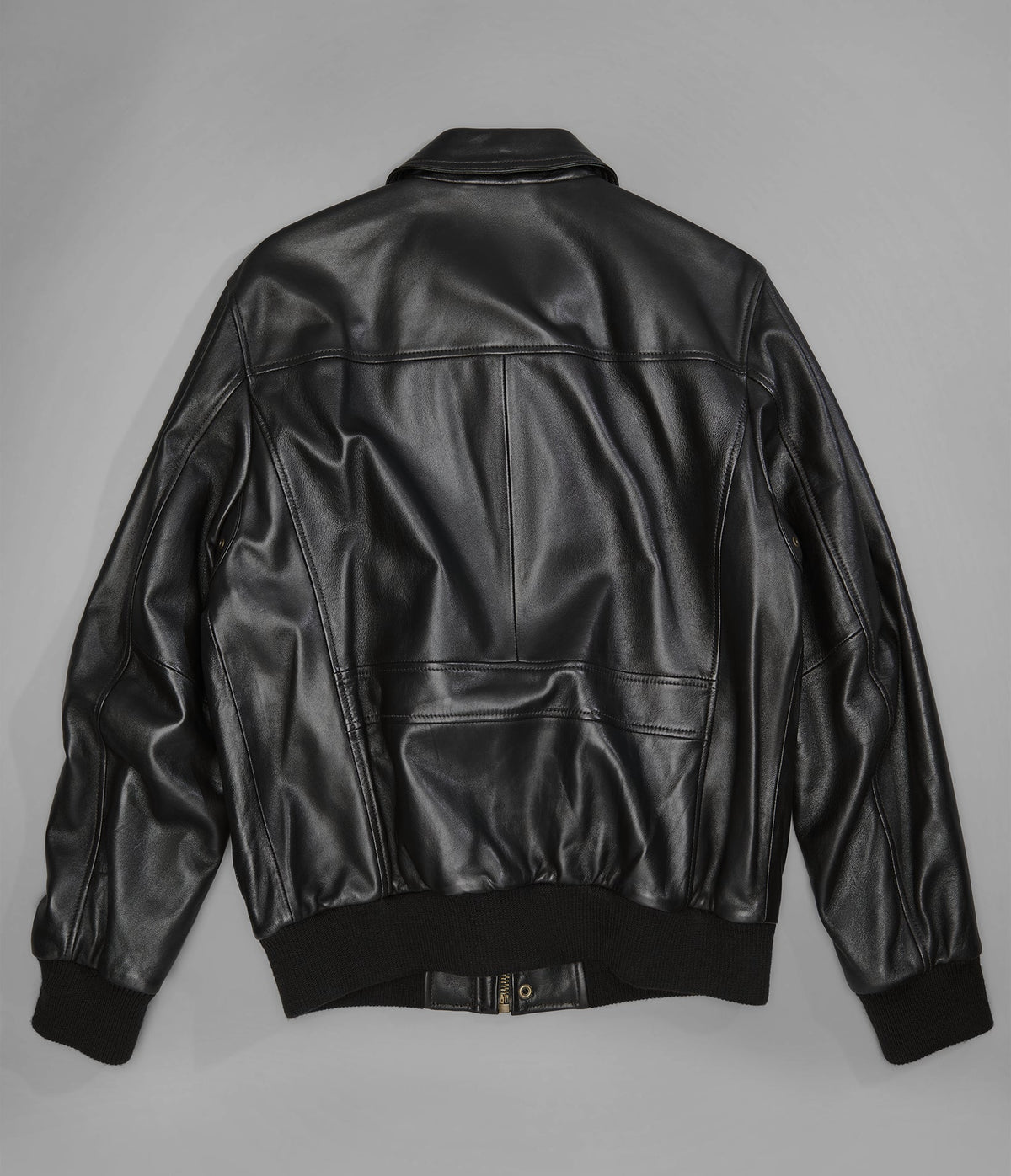 Chris Leather Bomber Jacket