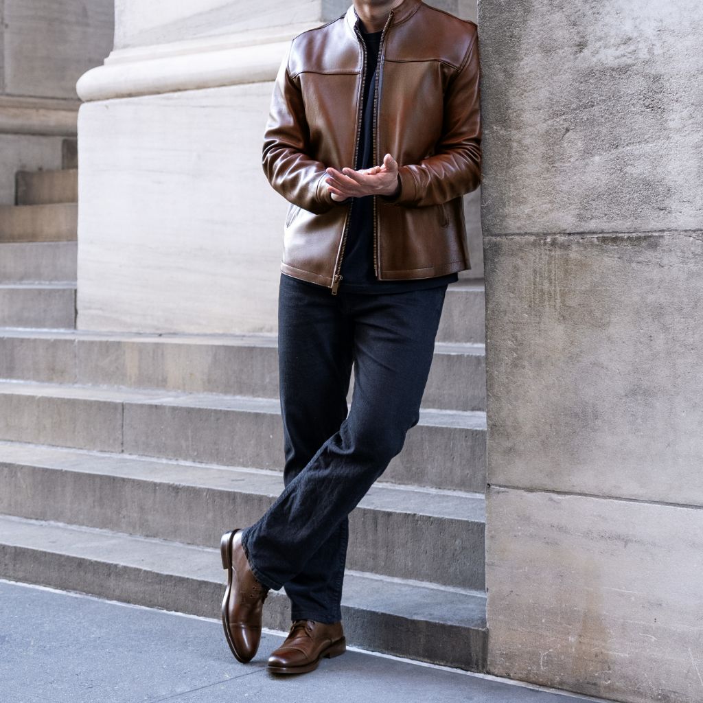 Sowachi Rider Jacket | Rich Mahogany