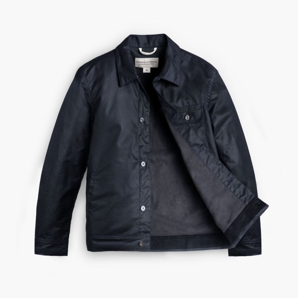 Sowachi Waxed Canvas Field Jacket | Navy