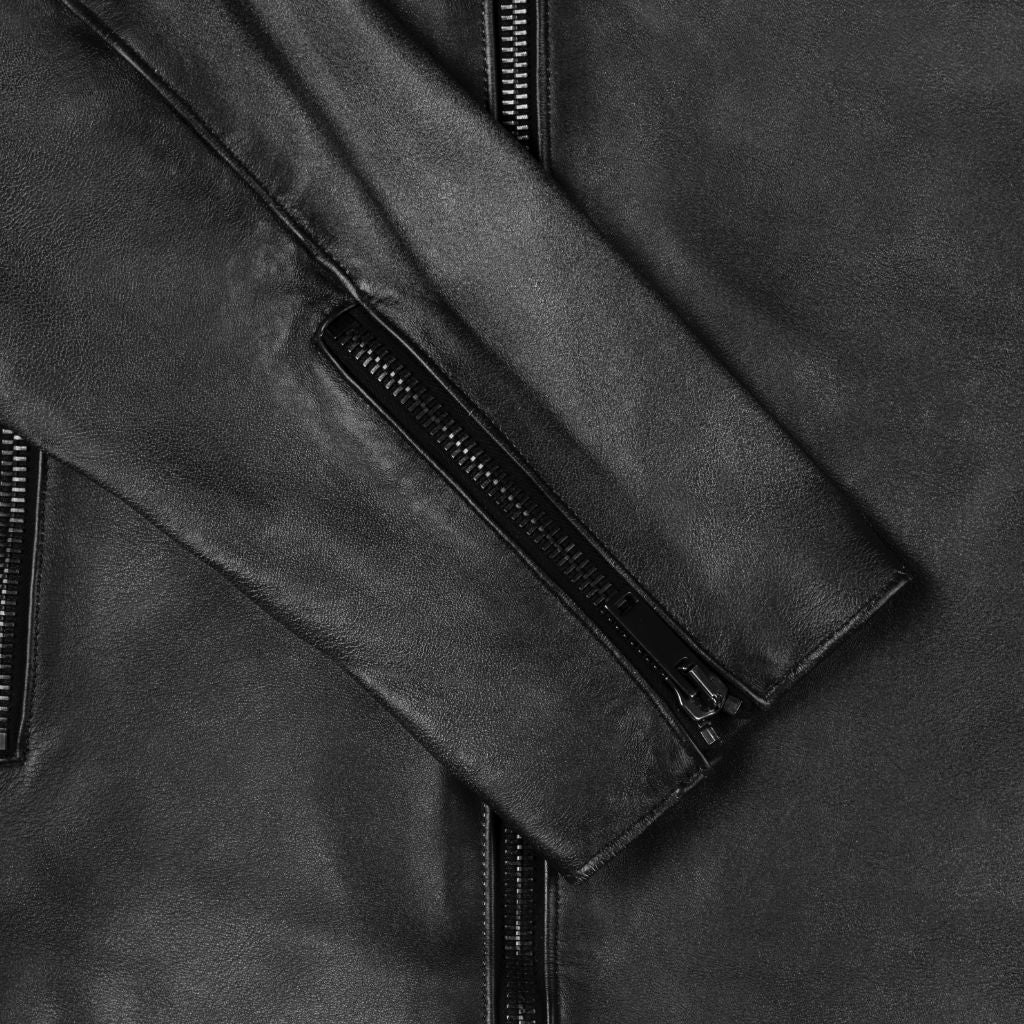 Sowachi [S] Motorcycle Jacket | Distressed Black