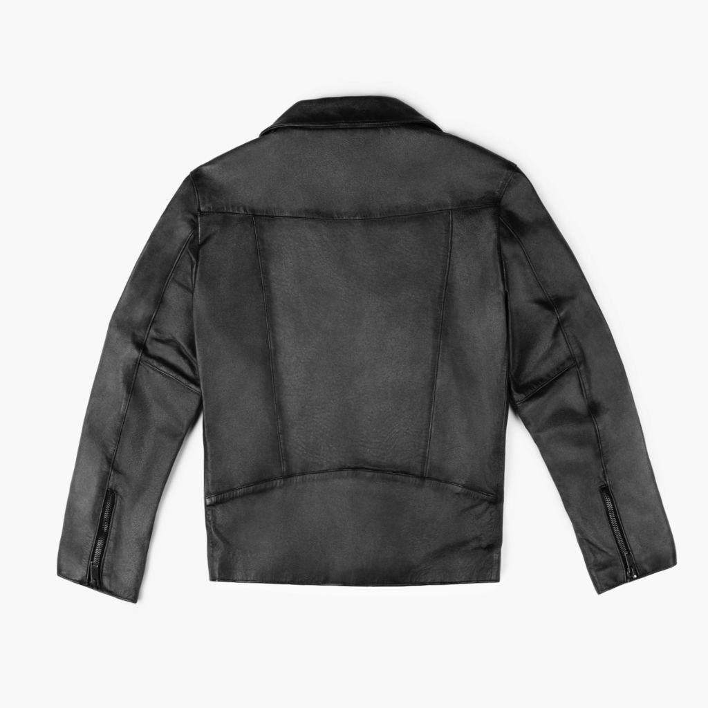 Sowachi [S] Motorcycle Jacket | Distressed Black