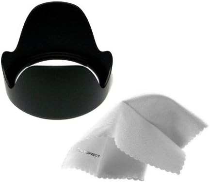 X-A2 (67mm) Pro Digital Lens Hood for Fujifilm (Flower Design) + Nw Direct Microfiber Cleaning Cloth.