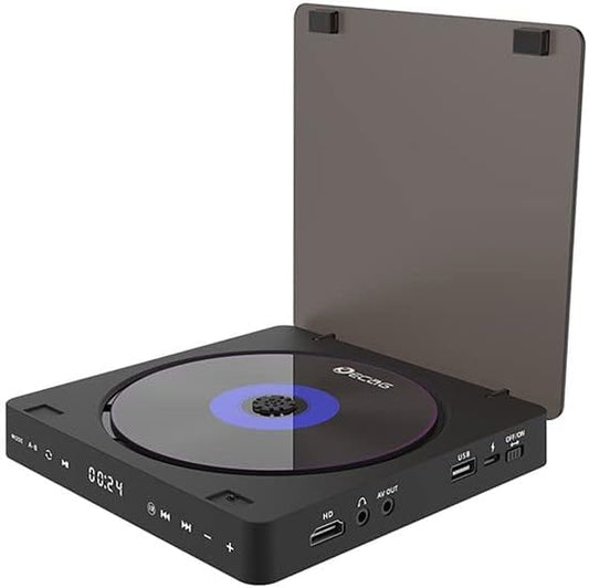 tengertang Region-Wide Free DVD Player Portable CD Player with HDMI and AV Output Ports Multifunctional DVD Player USB
