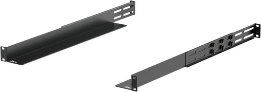 Tecmojo 1U Rails,4-Post 20.9"-32" Universal Rack Mount Server Rack Shelf Rail with Adjustable Depth Fit for Non-Rack