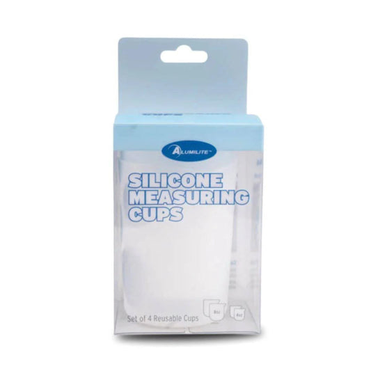 Alumilite Silicone Measuring Cups | 2-Pack 8oz + 2-Pack 4oz | Durable, Reusable, Easy-to-Clean Silicone Cups for Epoxy, Resin, DIY Projects, Paint Pouring, Acrylic Art, Small Batches & Crafts