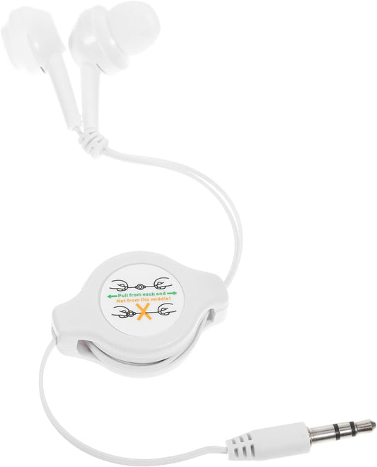 3.5Mm Mp3 Gadpiparty Retractable Wired Earbuds with Jack in-Ear Double Pull Telescopic Headphones for Players