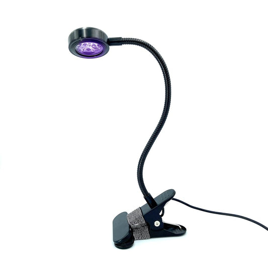 ZOELASS 5W Gooseneck UV Light for Resin Curing, 395-405nm LED UV Curing Lamp with 12" Flexible Arm & Steel Clamp for Resin Molds, Jewelry Making, DIY Crafts, Gel X Nails, Nail Polish