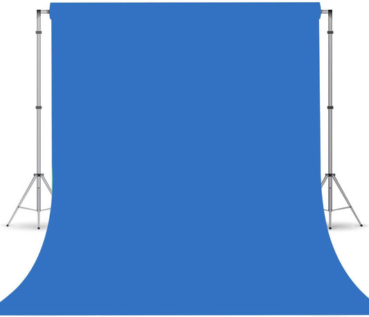 TERSUM 10x10ft Royal Blue Backdrop, Photo Booth Portrait Photography Backdrops, Studio Blue Screen Backdrop