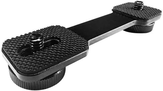 TONHOKJ 1/4'' (ST-002-1) Cold Shoe Bracket Extension Bar, Hot Shoe Extension, Microphone Mount with Tripod Screw