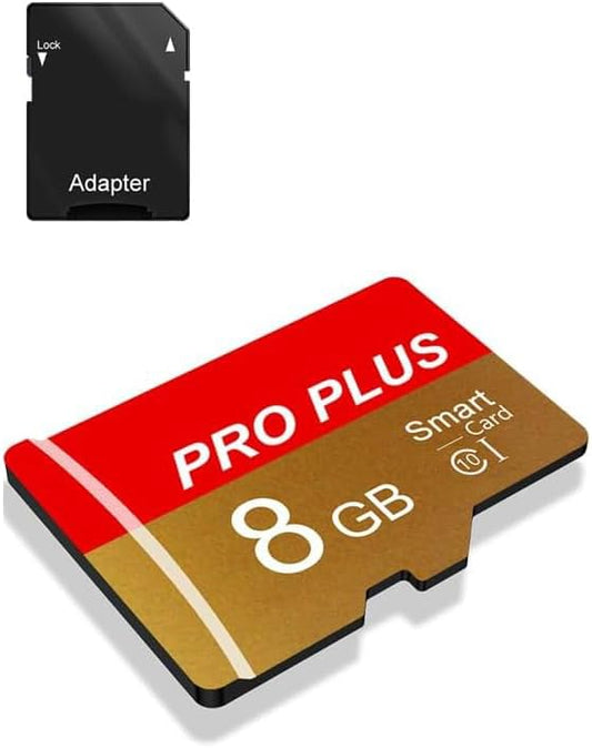 Yicunxin 8GB C10 A1 (8, TF Card with Adapter, High Speed Memory Card, UHS-I Memory TF Card for Tablet/Mobile