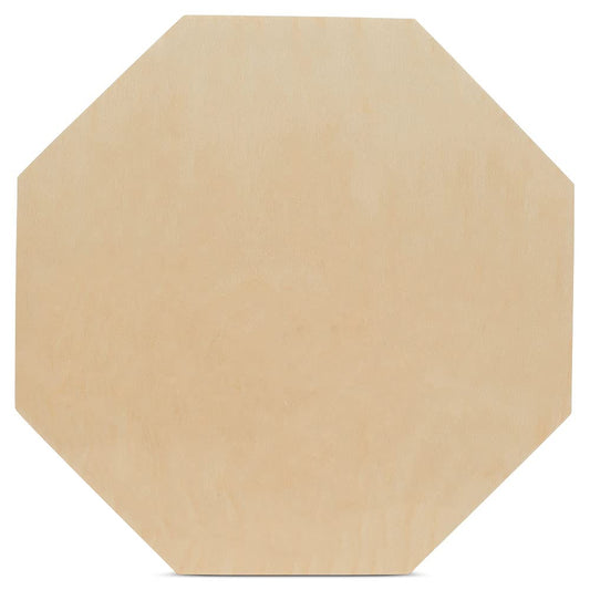Unfinished Wooden Octagon Cutouts 8-inch, Pack of 3 Octagon Craft Shapes for Crafting and Home Decor, by Woodpeckers