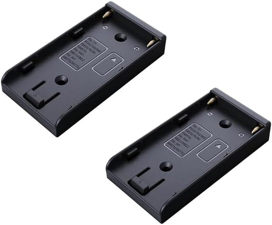 TONHOKJ 2 7.2V-8.4V (5.5/2.1mm) 1/4" NP-F970 F960 F770 F570 F550, PCS NP-F Battery Adapter Plate with DC Output, Screw