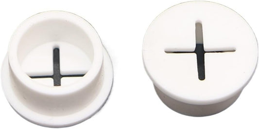 CHYLMAPHEN Grommet Grommets Organizer(White,6PCS_25MM) Round Cable Cord Table TV Console Hole Cover Wire Organizer