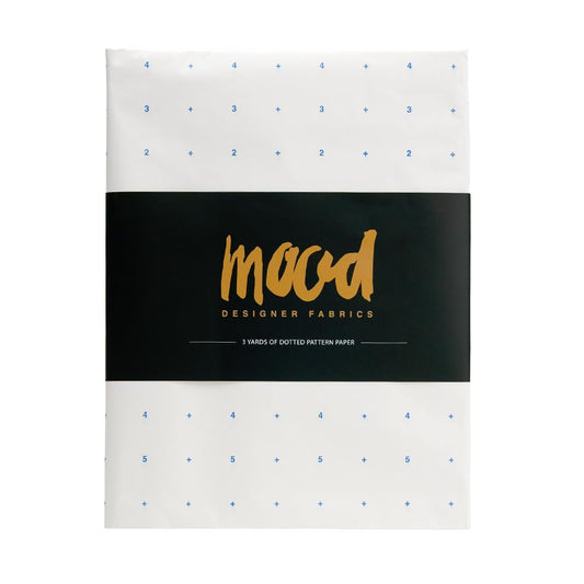 White Dotted Pattern Paper - 3 Yards Bundle for Sewing, Crafting, and Drawing by Mood Fabrics, Standard Weight 40 inch Wide, Sewing Tracing Paper