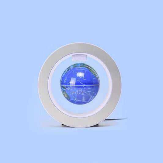 Levitation Floating Globe 4inch Rotating Magnetic Mysteriously Suspended In Air World Map Home Decoration Crafts Fashion Holiday Gifts (Blue)