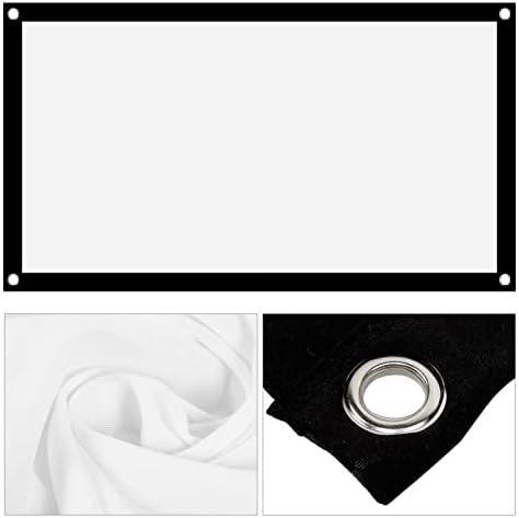 Ymiko 40 Inch Projection Screen, Foldable and Portable Anti Crease Movies Screens for Home Theater Outdoor Indoor