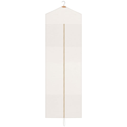 Sotiff Cotton Dress Garment Bags for Long Gowns Long Dress Travel Breathable Foldable Storage Bag Dust Proof(White,70 x 23.6 Inch)