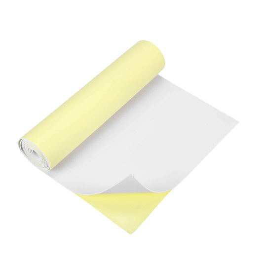 MECCANIXITY 2 Pcs White Foam Sheets, 78"x13"x 1/16" Self Adhesive EVA Foam Roll with Adhesive Backing for Crafts DIY Projects Furniture Protecting Gap Filling