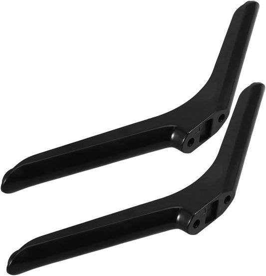 TOMETURE 55 Inch Tv Stand Legs with Screws for Tvs, Stable Black Plastic Tabletop Television Support Feet, Heavy Duty