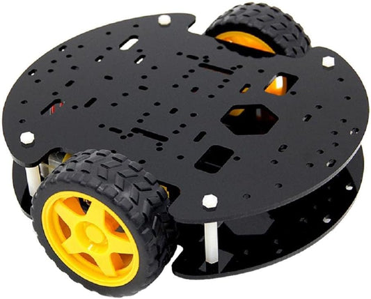 Xiaojikuaipao 2 Robot Car Chassis ??Encoder Round DIY Kit with ??Encoder