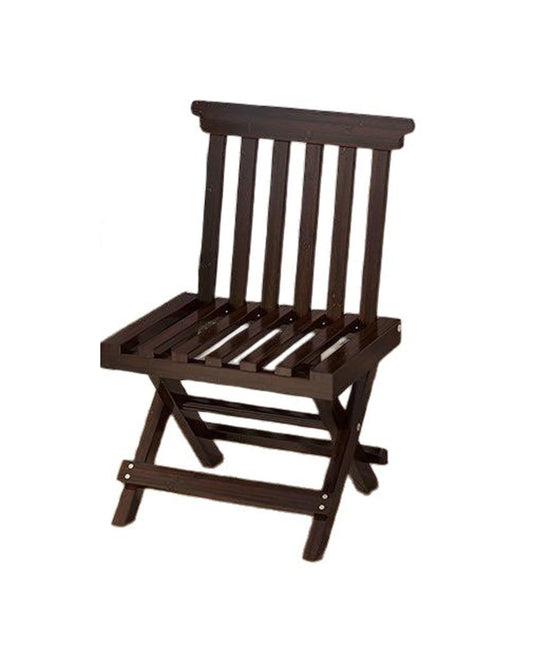 ZHEHUA Convertible Bamboo Stool with Back,Versatile Folding Stool for Home, Garden, Living Room, Kitchen, Bathroom, Bedroom - No Assemble Required
