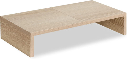 20 Inch Cozy TEAMIX Wood Monitor Stand Riser, Wooden Desktop Stand for PC/TV/Laptop/Printer, Monitor Riser
