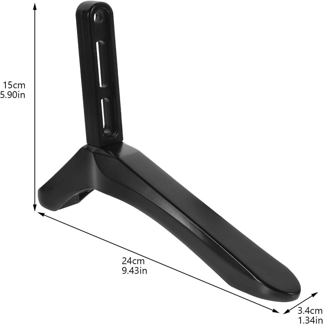 BESPORTBLE Tv Stand Base Replacement with Screws Stable Black Tv Holder Bracket for Desktop Use for Flat Screen