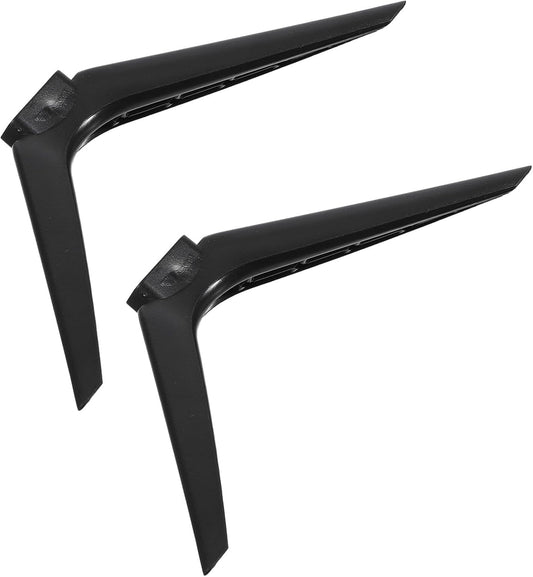 TINEASUR 15mm No-Drill Television Stand Bracket Dual-Hole Plastic Legs Tabletop Tv Base Support Holder for Bedroom