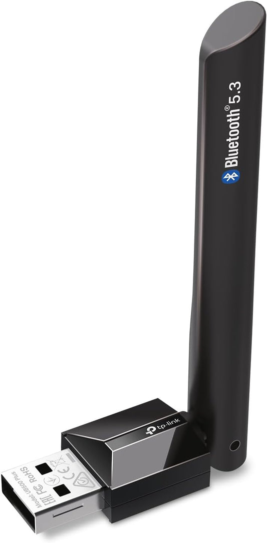 TP-Link 5.3 11/10/8.1/7 (UB500 USB Bluetooth Adapter for PC, Bluetooth Long Range Receiver, Plug and Play, Adjustable
