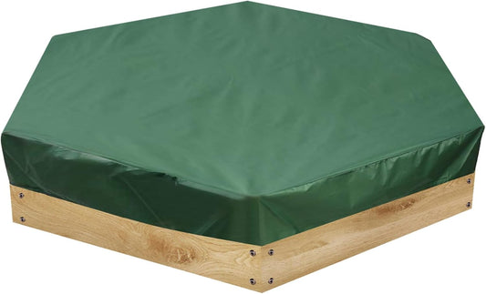 Wuyangcun (230x200cm/91x79 Sandbox Cover Oxford Cloth Waterproof Dustproof Hexagonal Green Protect Sandbox Sand