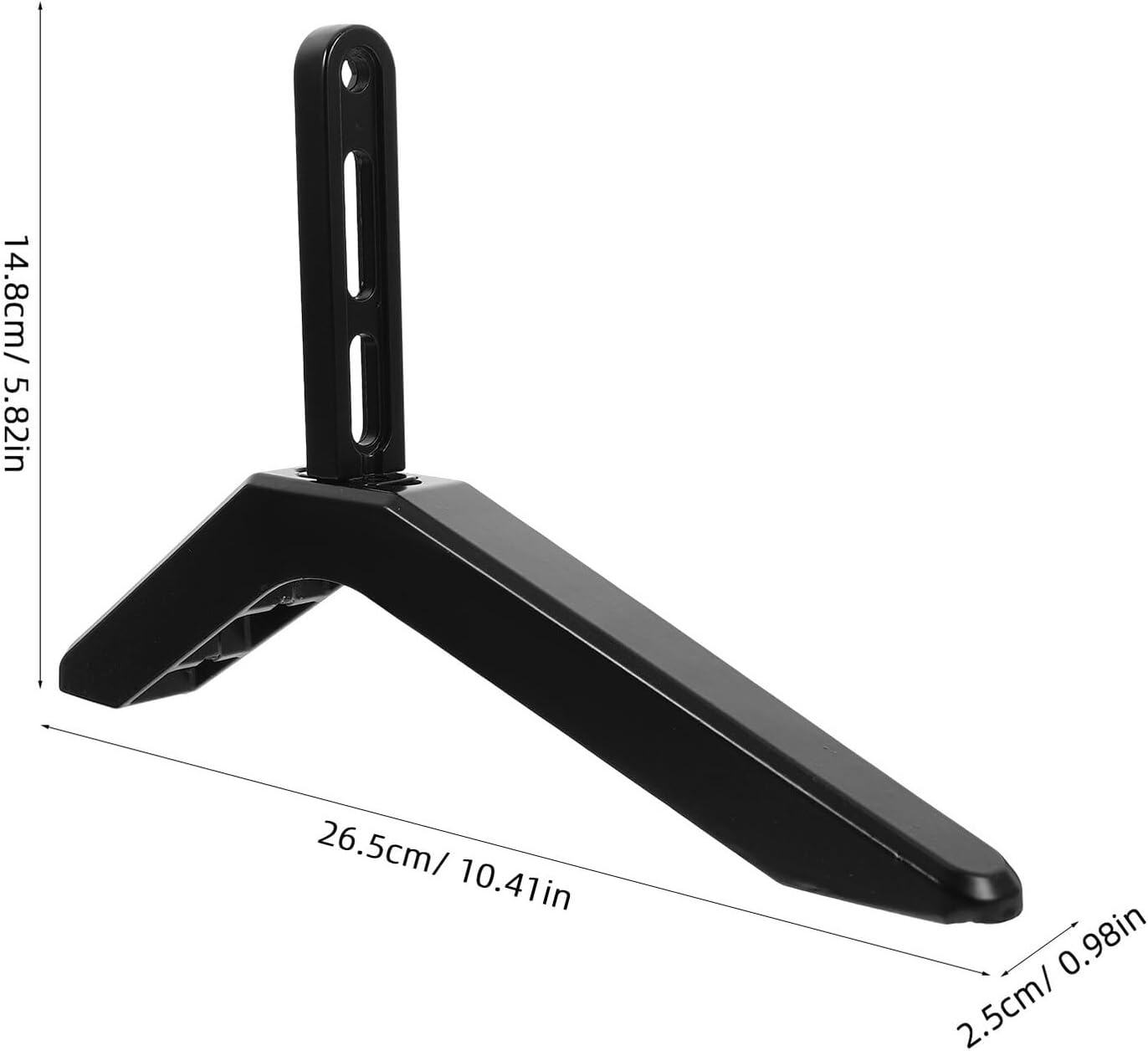 COOLHIYA Universal Tv Stand Mount with Tabletop Base Adjustable Height Tv Bracket for Living Room