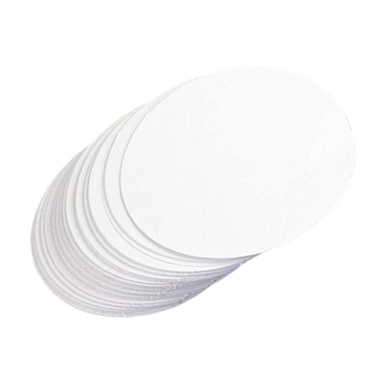 rockible 100 Pieces Button Badge Blank Paper Button Making Supplies Fitments Simple Using Lightweight Craft Making for DIY Lovers Friends Birthday, 58mm