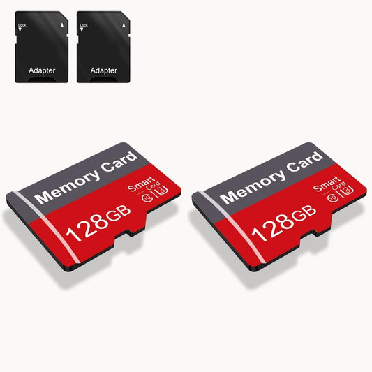 Yicunxin 2 Pack 128GB C10 A1 (128, Memory Card with Adapter, High Speed TF Card, UHS-I Memory TF Card for Tablet/Mobile