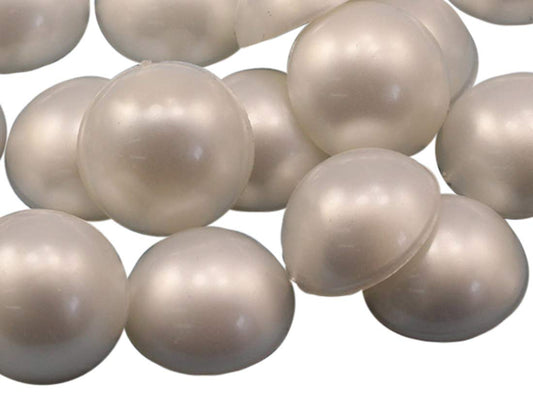 Allstarco Pearl Flat Back Acrylic Round Cabochons Plastic Rhinestones Pearl Gems Embellishments for Jewelry, Crafts, Costumes, Card Invitations, Cosplay (5mm - 100 Pcs)
