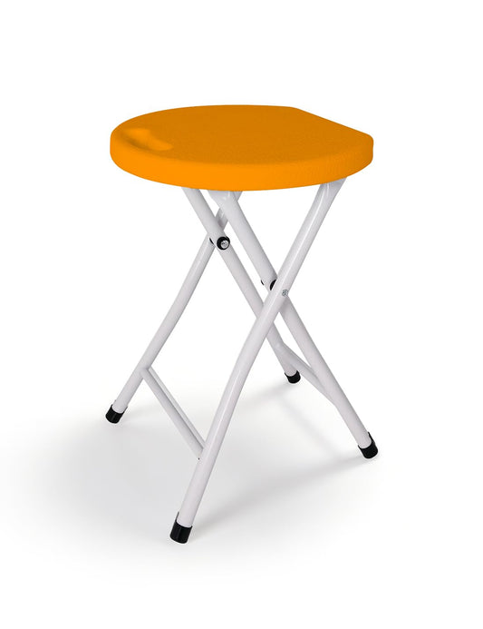 ICSPOID 18 Inch Folding Stool with Handle, Folding Chair, 600 lbs Capacity Portable Foldable Bar Stool with Non-Slip Feet, Collapsible Stool for Indoor Outdoor Use