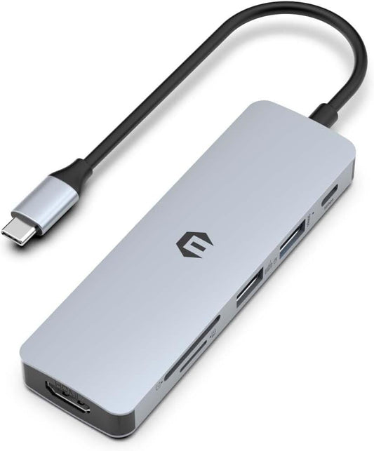 TOTU 100w 4K 3.0, USB C Hub, PD USB C Docking Station, Display HDMI Docking Station (USB A SD/TF Slot) Type C Hub