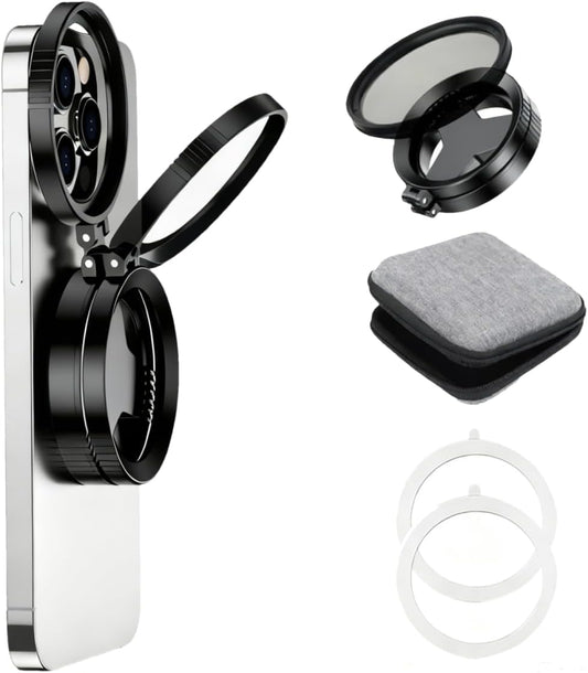 AWAKINK 52mm 17/16/15/14/13 Magnetic CPL Filter for iPhone, Polarizing Filter, Circular Polarized Lens Filter