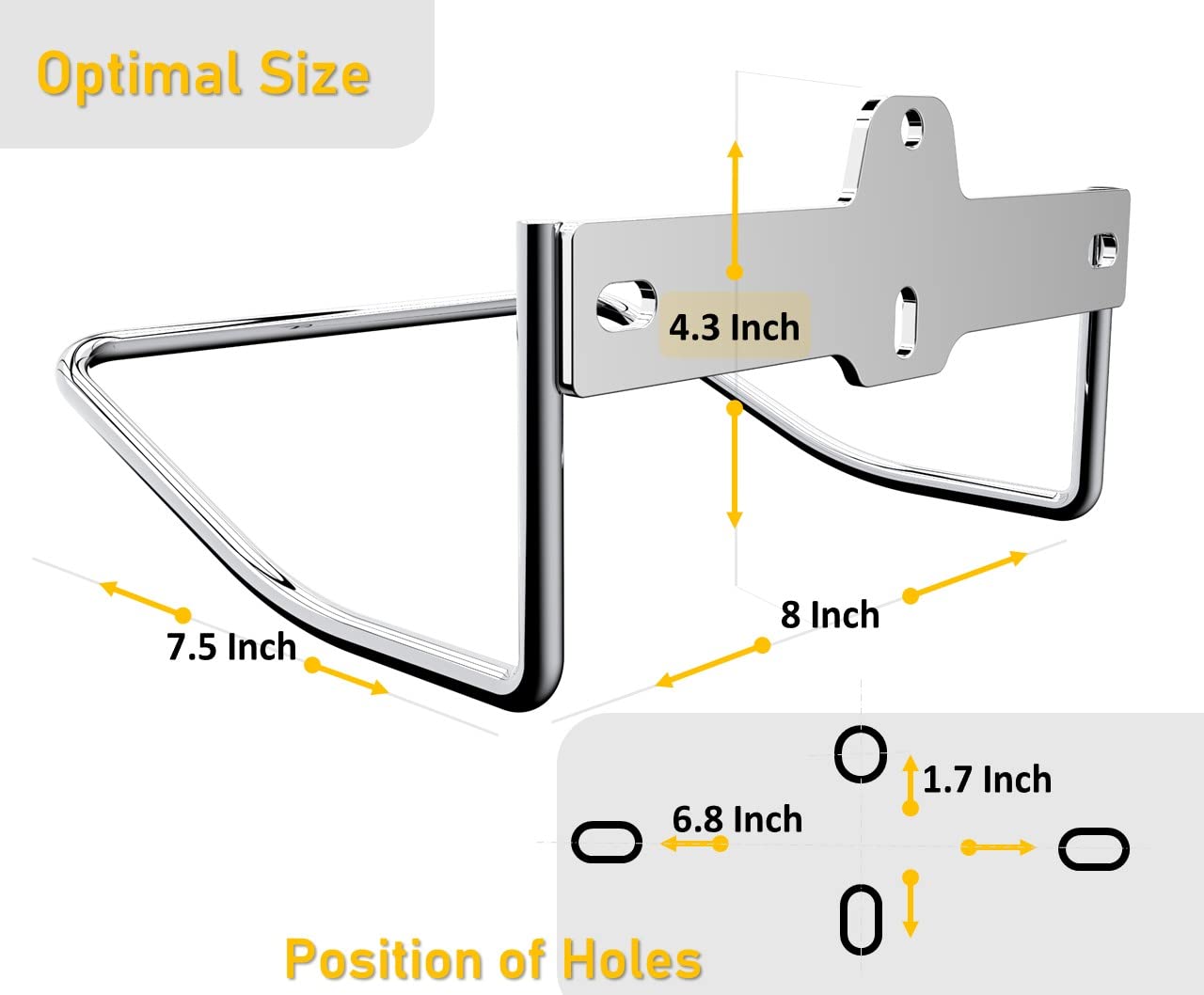 JBscoop Ladder Hanger for Garage Wall, Ladder Storage Strollers and Folding Chair, Heavy Duty Lader Holder Rust Proof SS304