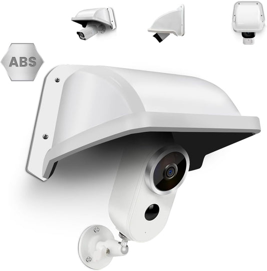 WEILAILIFE Universal Camera Cover Shield Sun Rain, Waterproof Protective Roof for Dome, Bullet Cameras, ABS Plastic