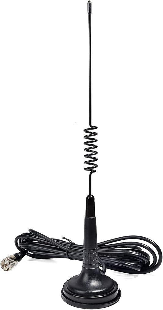 YNIBST 27MHz W/PL259 Magnetic Mount CB Antenna Connector,for Cobra Midland Uniden Radioddity President Truck Vehicle