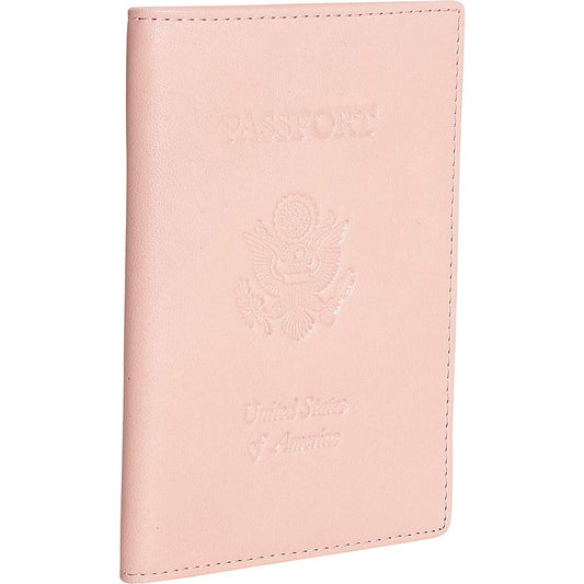 Royce Leather Passport Holder and Travel Document Organizer In Genuine Leather Packing Organizer, Light Pink 3