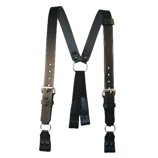 Boston Leather Fireman's Suspenders With Loop Attachment - Size Regular (39-1/2" - 45-1/2")